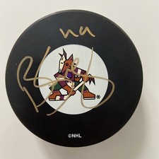 Brian Savage Signed Phoenix Coyotes Hockey Puck With COA