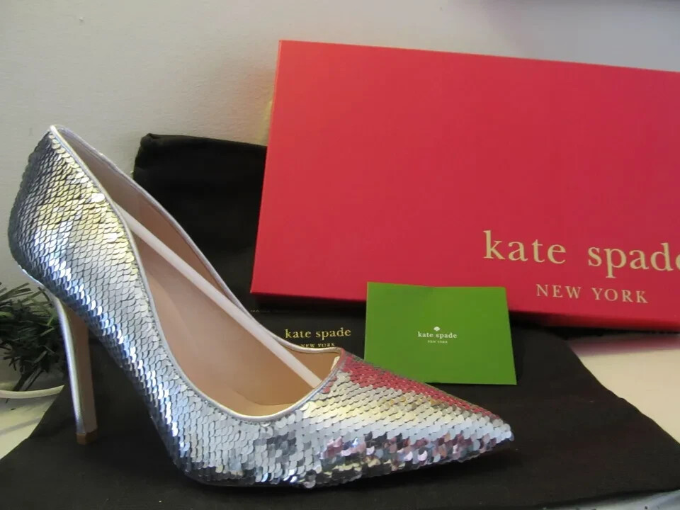 NWT Kate Spade New York Lexa Too Pump Heel Shoes Authentic Made in Italy size 7B image 4