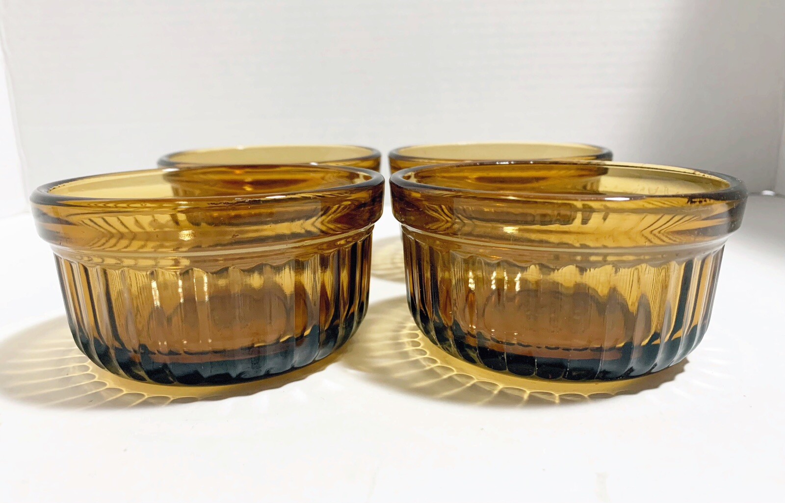 Anchor Hocking Ramekin Amber Ramekin Brown Custard Dish 1434 Oven