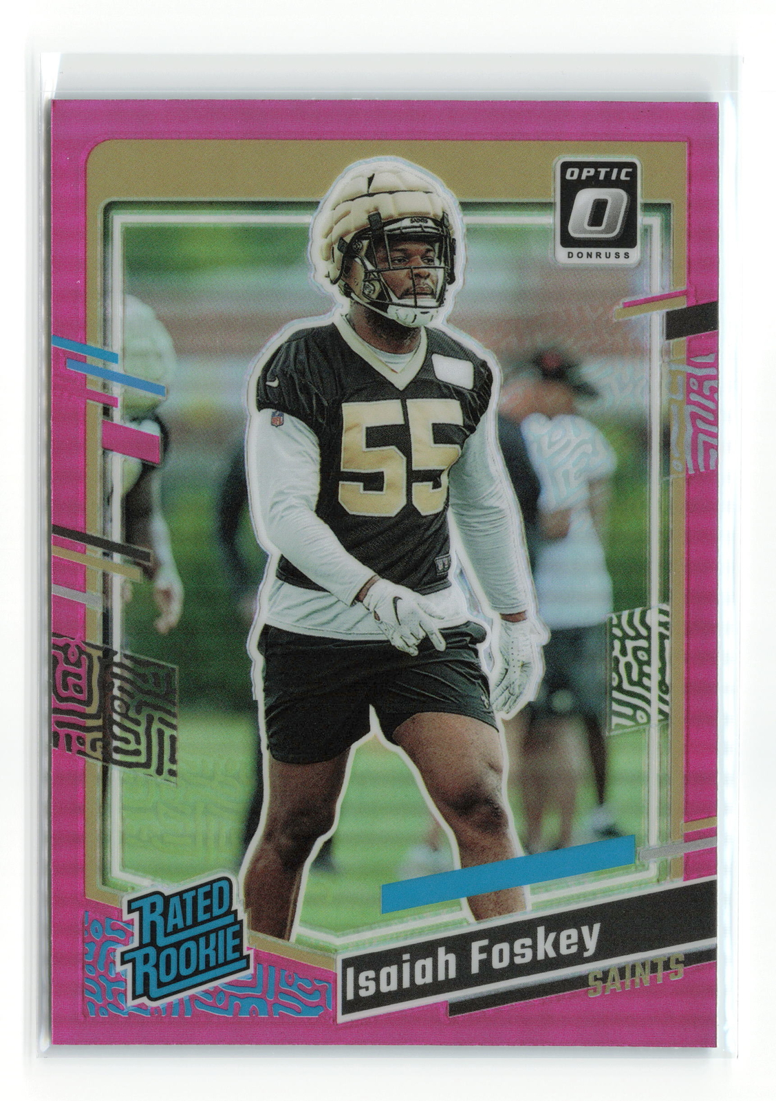 Isaiah Foskey Panini Donruss #373 Optic Preview-Pink