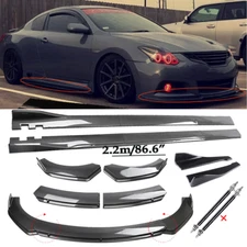 Carbon Fiber Front Bumper Lip Chin Spoiler Splitter For Nissan Altima Body Kit