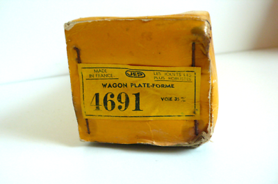 Wagon Plat-forme JEP échelle O Réf 4691 – Train Ancien 1952 – Bon état