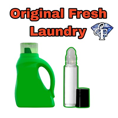 Original Fresh Laundry Detergent Fragrance Body Oil 1/3 Oz (10ml)  