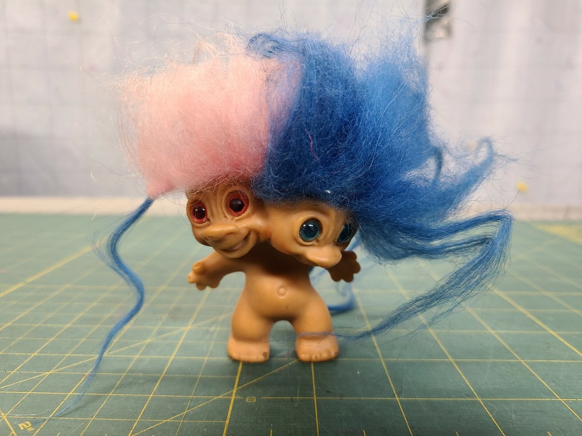 Two Head Troll アメトイ ヴィンテージ vintage TROLL DOLL 2headed Two Head Troll アメトイ ヴィンテージ vintage TROLL DOLL 2headed