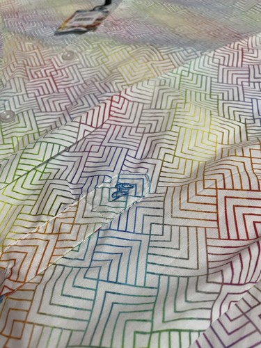 Robert Graham Raynor Farbdruck Knopfleiste klassische Passform Sportshirt Größe XL - Bild 8 von 8