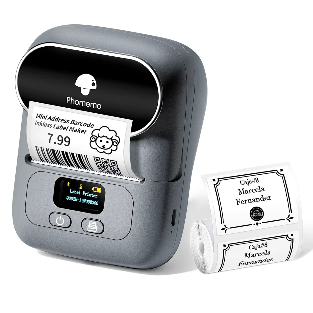 Phomemo M110 Barcode Label Printer for Address Tags and Lot Labeling