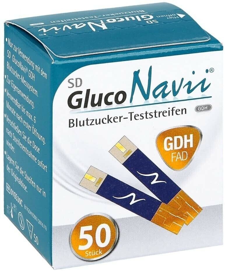 Standard GlucoNavii GDH Blutzuckerteststreifen 50 Stück - PZN 10385633