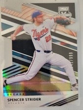 Spencer Strider Decade Die Cut 142/999 2020 Panini Elite Extra Edition Baseball