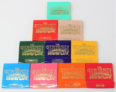 Incense Match Books: Assorted Variety Scented Matches Lot 10 Books (300 Strikes)