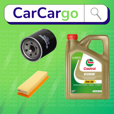 SERVICE KIT Fiat Grande Punto 1.4 Natural Power Petrol 2009-2012 OIL AIR CASTROL