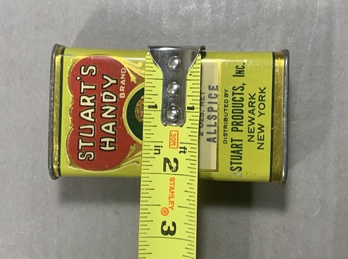 Vintage Scarce Stuart’s Handy Tin Allspice Advertising Heart Women - Picture 10 of 10
