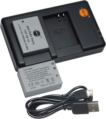 DSTE NB-4L NB-4LH Battery & Charger Kit for Canon PowerShot SD30 SD40 SD600 SD75
