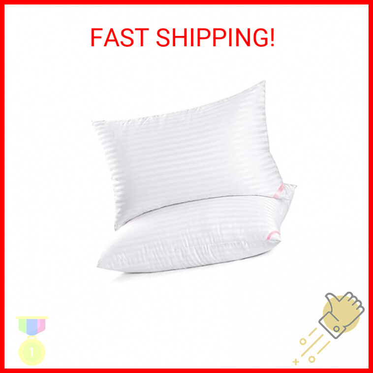 EIUE Hotel Collection Bed Pillows for Sleeping 2 Pack Queen Size