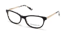 Marcolin MA5014 005 Black Plastic Optical Eyeglasses Frame 53-16-135 MA 5014 AB
