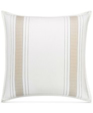 Hotel Collection Woven Accent Made in Portugal Cotton Sateen Pillow Sham - EURO