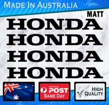 Honda Style Stickers - Matte Black Set Of 4 Jdm Civic Jdm Outboard Bike Decal
