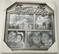 Brand New Fetco Home Decor Family Metal Photo Frame.