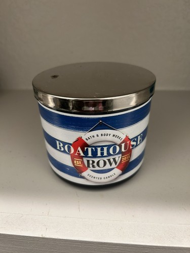 Bath and Body Works three wick Boathouse Row scented candle! - Picture 2 of 5