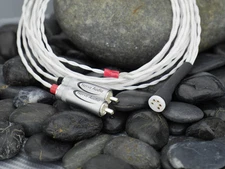 Nerve Audio Axon 24 2.5 meter Tonearm Cable Silver Plated Copper Cardas DIN RCA