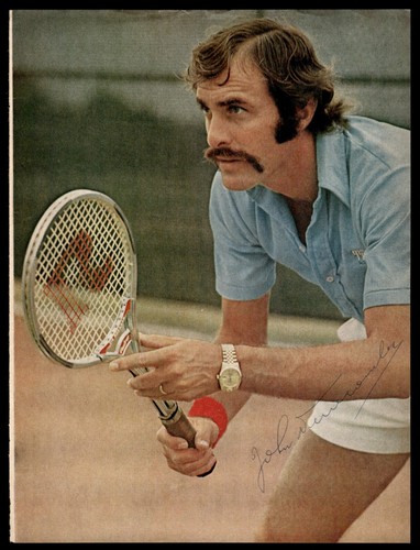 JOHN NEWCOMBE SIGNED PAGE FROM MAGAZINE - TENNIS - Picture 1 of 2