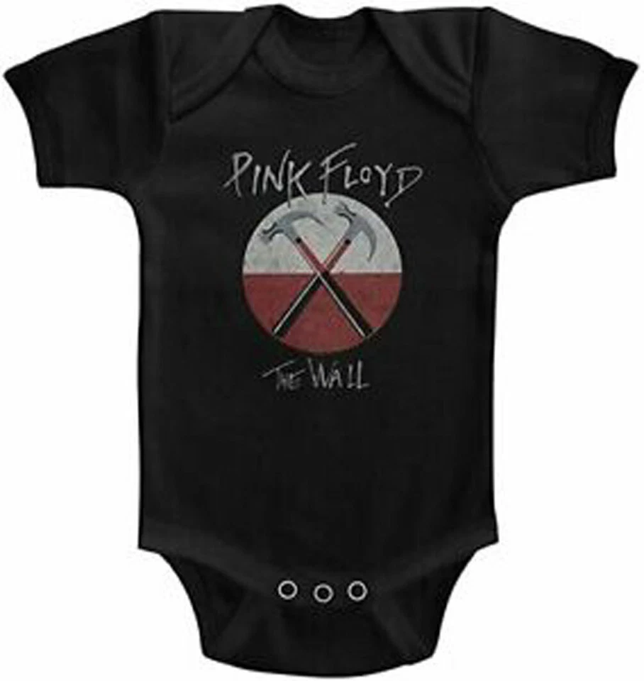 FEA Offizieller Pink Floyd The Wall Hammers schwarzer Babygrow Body Pink Floyd Strampler