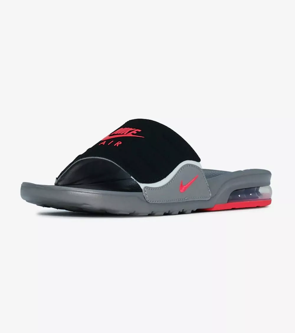 NEW Nike Air Max Camden Slides Sandals Gray Red CZ4665 002 - SIZE 7Y = 8.5  WOMEN