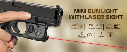 Pistola Luz Rojo Láser y Funda Ajuste Glock17/19Gen3-5, G22/23/31/32Gen3-4&G19X/44/45 - Imagen 10 de 17