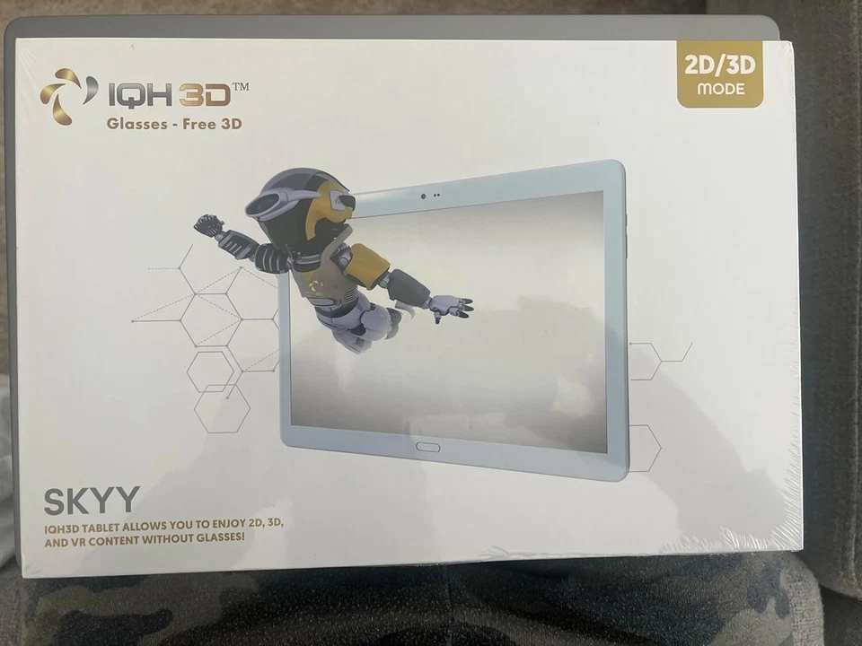Skyy 3D Tablet White/Gold Colored Wifi 4G LTE 128GB 3D Stéréoscopique - Photo 3/4