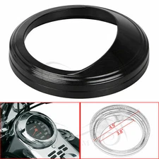 1PCS Motorcycle Pure Black 5" Speedometer Trim Ring Fit For Harley Road King FLH