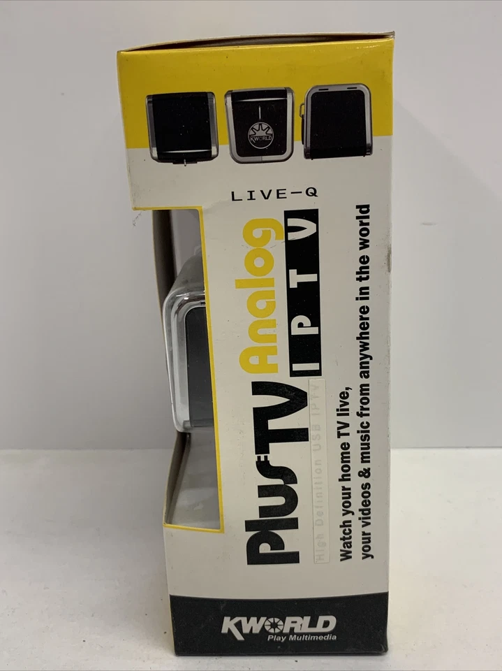 NEW SEALED BOX KWorld KW-IPTV UB110 PlusTV Live-Q IPTV Analog Tuner - Image 3 of 4