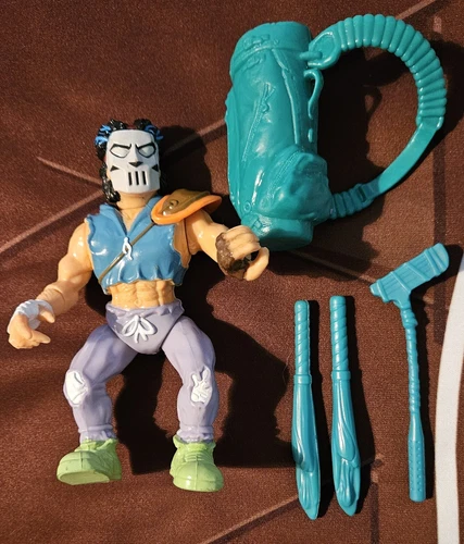 Casey Jones 100% Complete Teenage Mutant Ninja Turtles Playmates 1989 Vintage