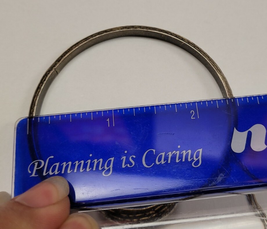 Sterling Silver Etched Delicate Hinged Bracelet C… - image 12