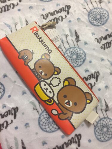 Rilakkuma Bear Pencil Case,orange Or Blue,school, Cosmetic, New,random Color - Picture 7 of 12
