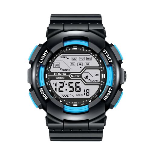 Orologio LED elettronico digitale moda uomo donna data sveglia sport outdoor - Foto 19 di 22