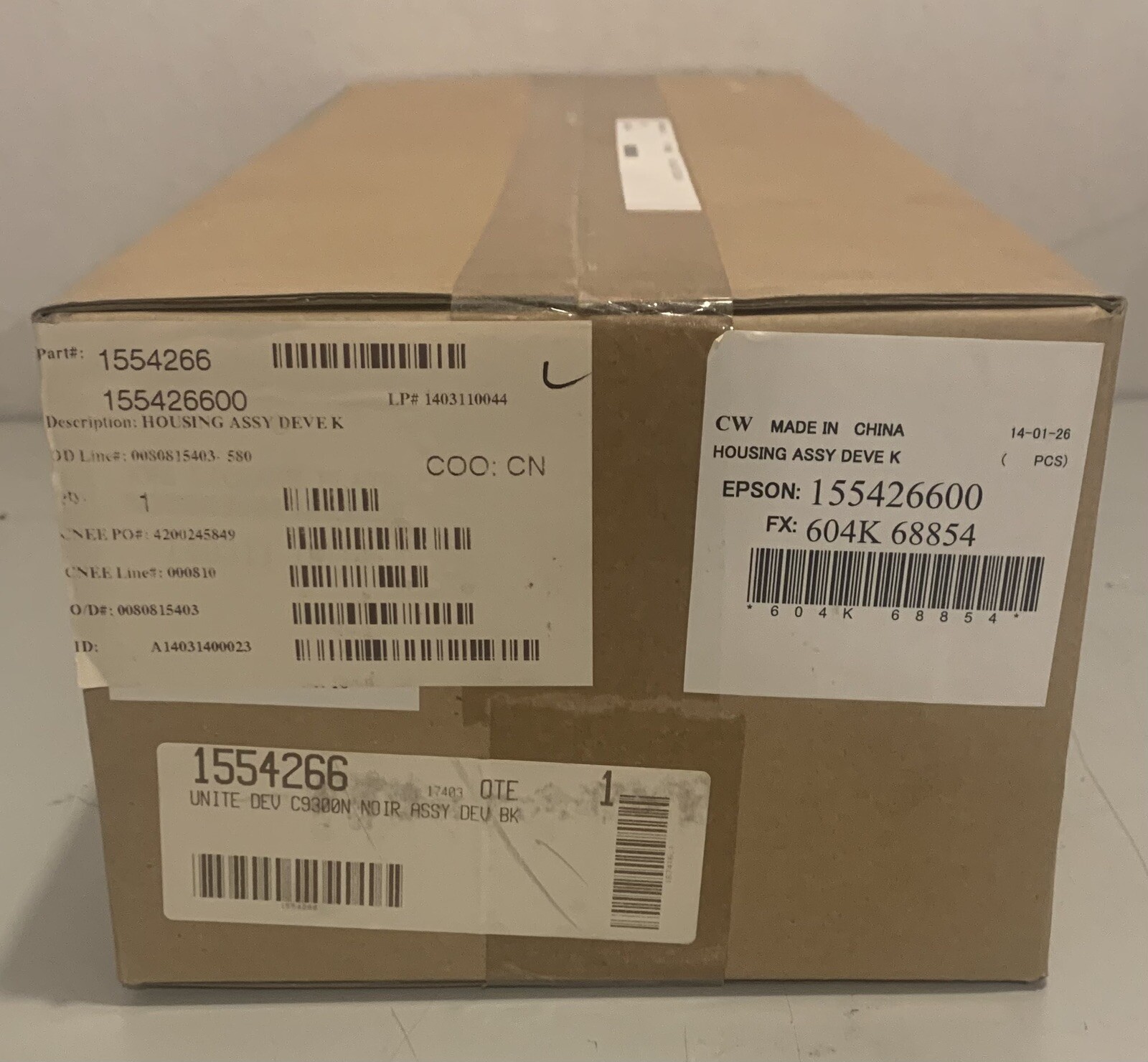 Unité dév Epson 1554266 pour corriger les défauts d'impression noire sur laser C9300N