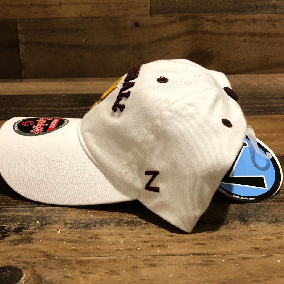 Arizona State Sun Devils Hat Strapback Cap Mens White NCAA Basketball Zephyr NWT - Image 4 of 4