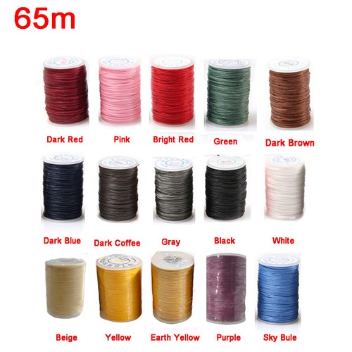 65/260M Wax Thread Hand Repair Thread Woven String Necklace Bead Sewing Process - Picture 5 of 22