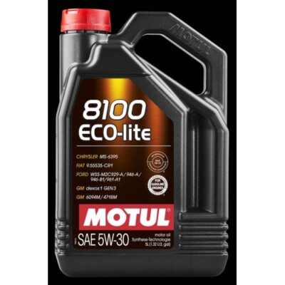 Motoröl 8100 ECO-lite 5W-30 5 Liter GM dexos1 GEN2 ILSAC GF-6a API SP-RC MOTUL