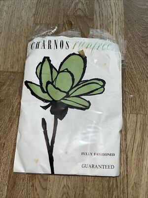 Vintage Charnos Nylon Tagesstrümpfe Größe 9 Large runfree Fully Fashioned - Mist