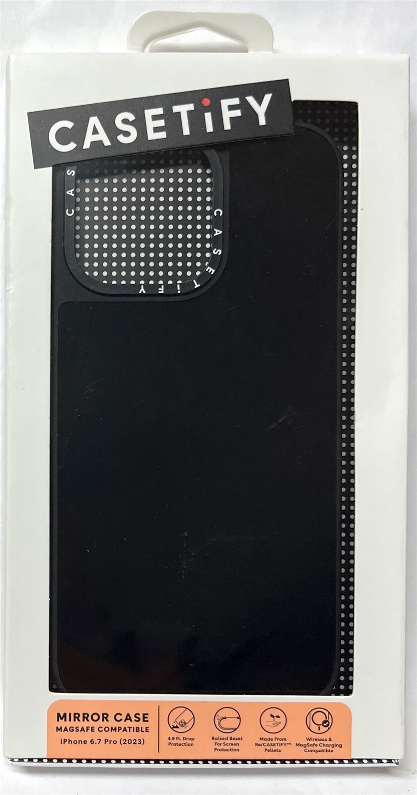 CASETiFY Mirror MagSafe Case for iPhone 15 Pro Max Black Bumper-image