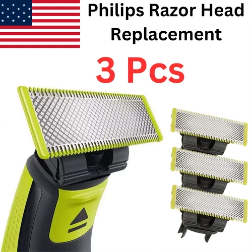 3x Blades Norelco QP210/80 OneBlade Replacement Head for QP2520 /QP6510 /QP6520 - Picture 1 of 14
