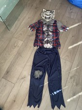 Werewolf  Unisex Halloween Costume with Mask Age 9-10
