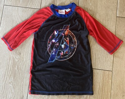 Avengers Swim Shirt Youth Medium Long Sleeve Max Sun