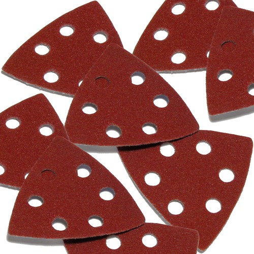 Hilka Detail Sanding Pad Set. 15pc Triangular hook & loop DETAIL