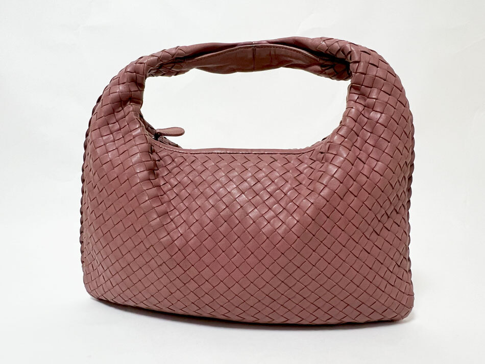 Bottega Veneta Light Purple Intrecciato Leather One Shoulder Bag From Japan