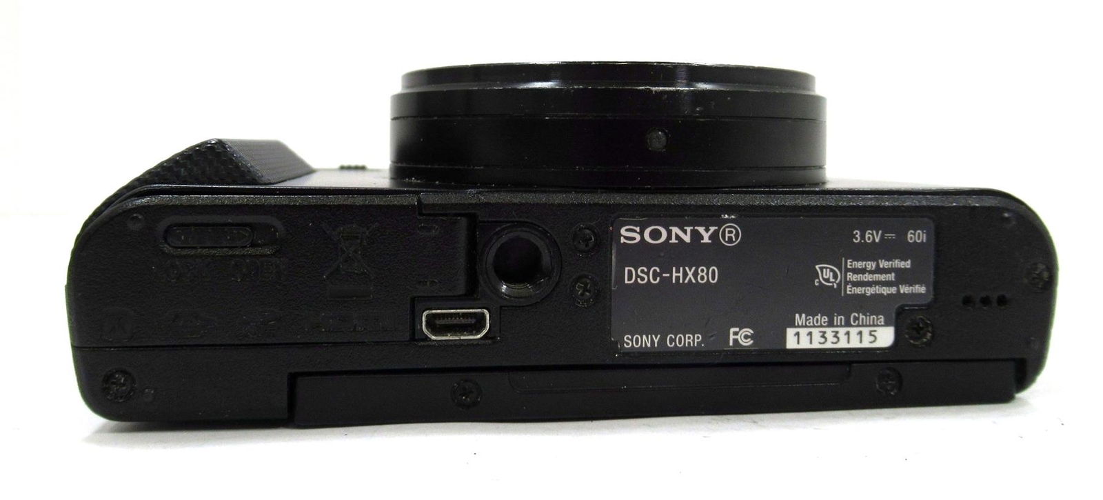 Sony DSCHX80/B High Zoom Point & Shoot Camera AS IS Free Shipping