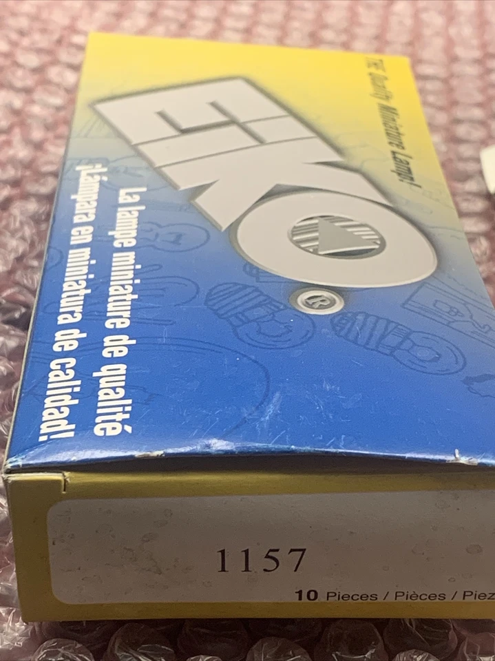 Lote de 10 bombillas traseras Eiko 1157 base para vehículos enumerados en la tabla a continuación Foto 4 de 4