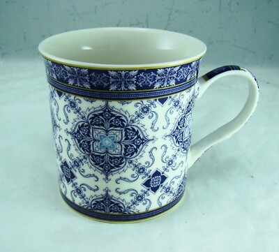 Easy Life ART AROUND THE WORLD Mug (Larger Navy Design) EXCELLENT