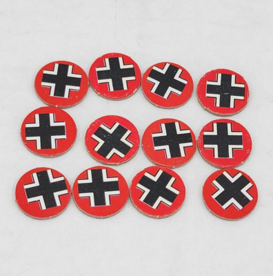 Axis & Allies Spring 1984 Board Game 12 Replacement Tokens GERMANY