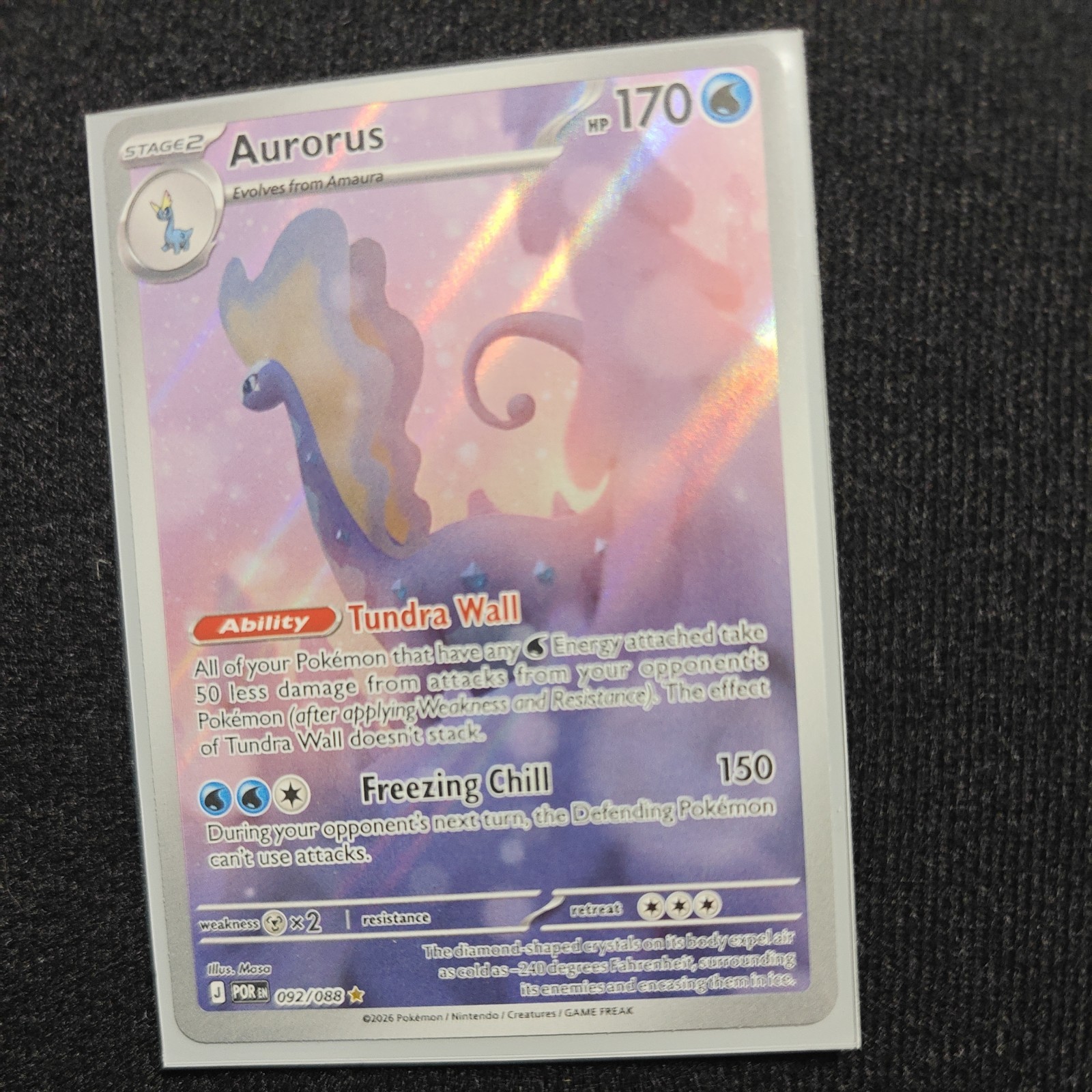 Pokémon Aurorus 092/078 Illustration Rare Perfect Order 